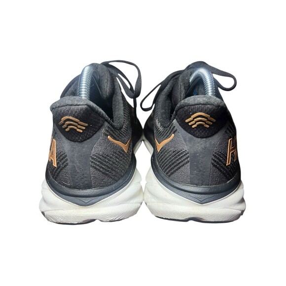 Hoka Clifton 9 Black/Orange Running Sneakers Women's Shoe Size 9B, 1127896 BCPPR - Picture 6 of 10